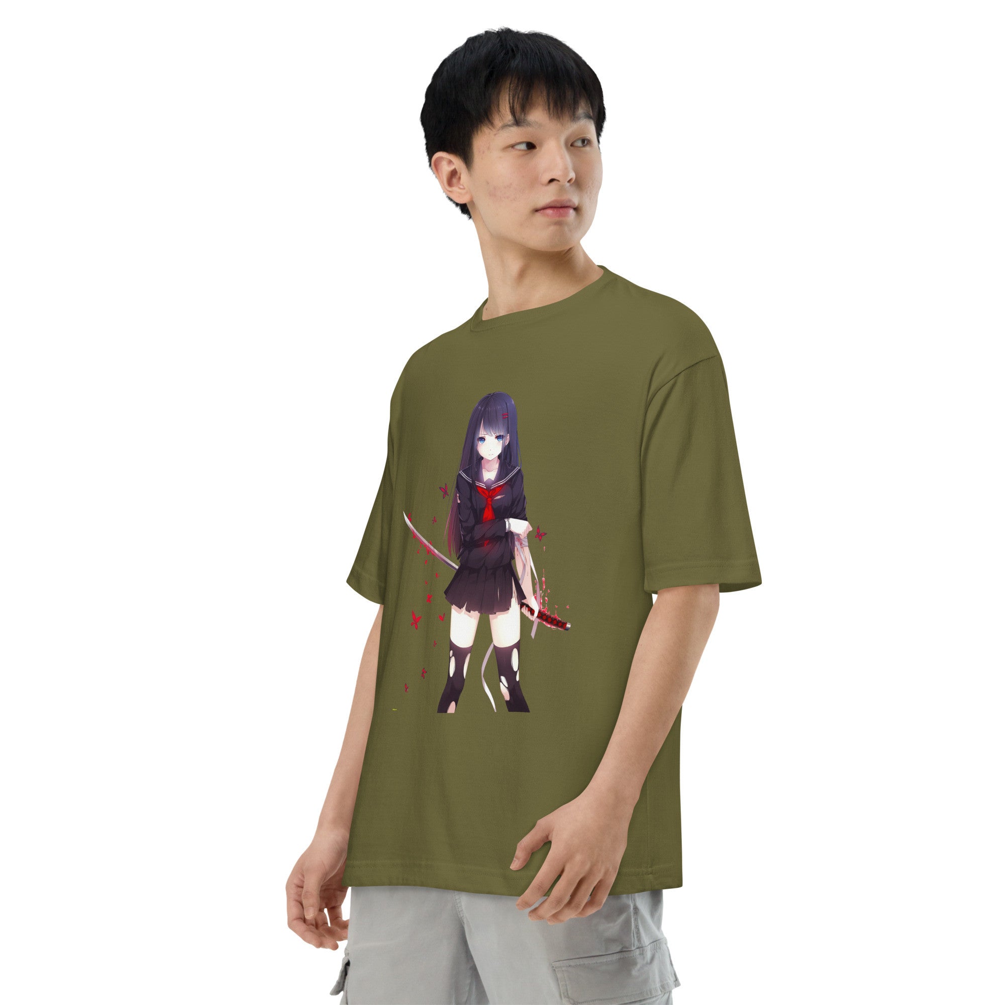 Kisara Tendo Unisex Oversized T-Shirt Black Bullet Anime Graphic Oversized Tees