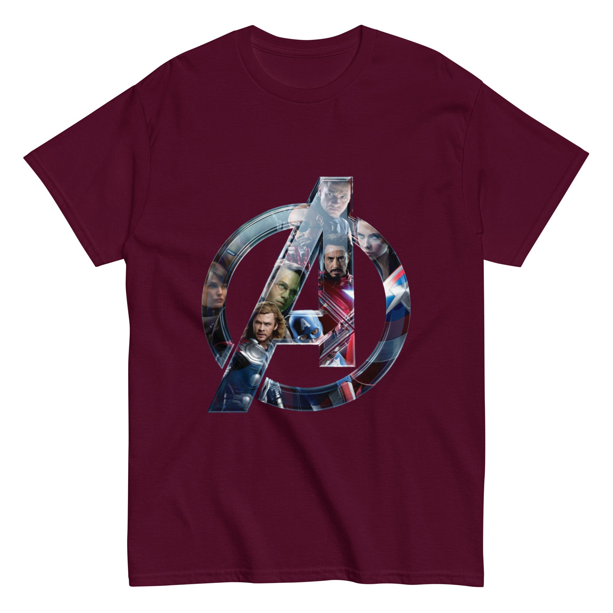 Avengers T-Shirts Marvel Iron Man, Captain America, Thor, Hulk, Black Widow Tees