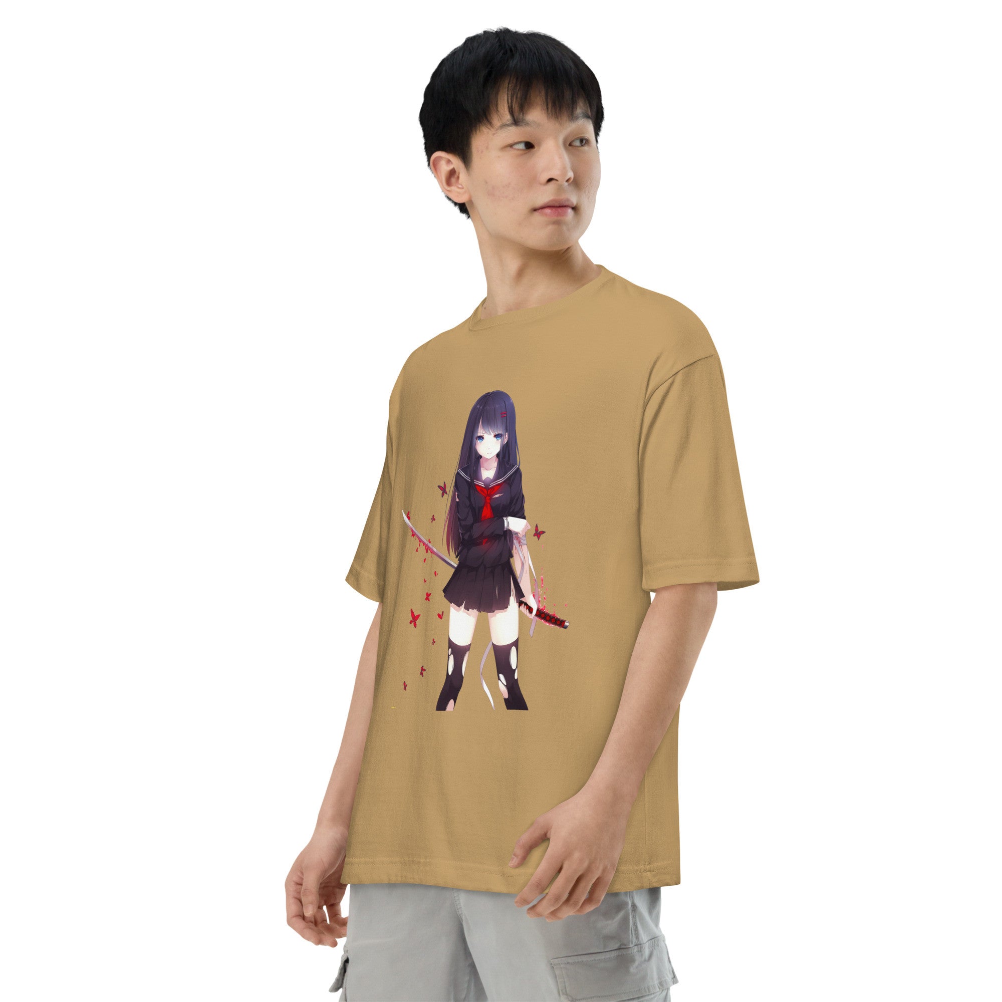 Kisara Tendo Unisex Oversized T-Shirt Black Bullet Anime Graphic Oversized Tees