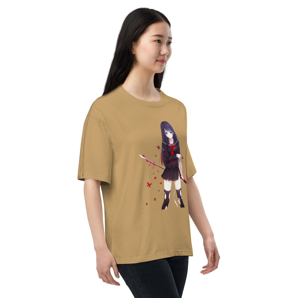 Kisara Tendo Unisex Oversized T-Shirt Black Bullet Anime Graphic Oversized Tees