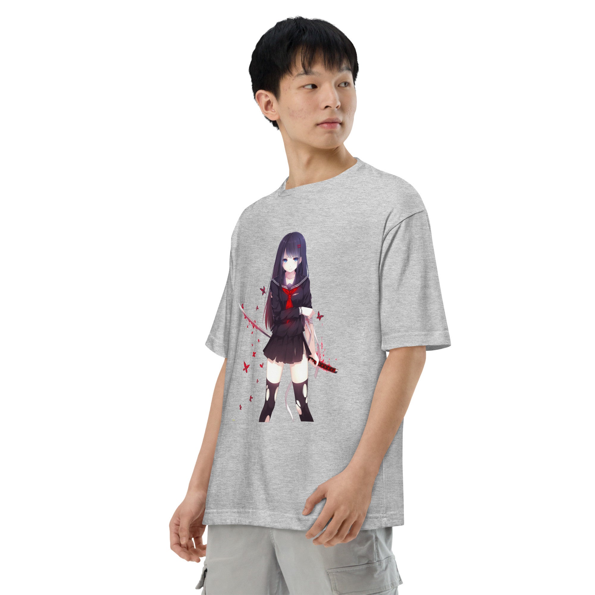 Kisara Tendo Unisex Oversized T-Shirt Black Bullet Anime Graphic Oversized Tees